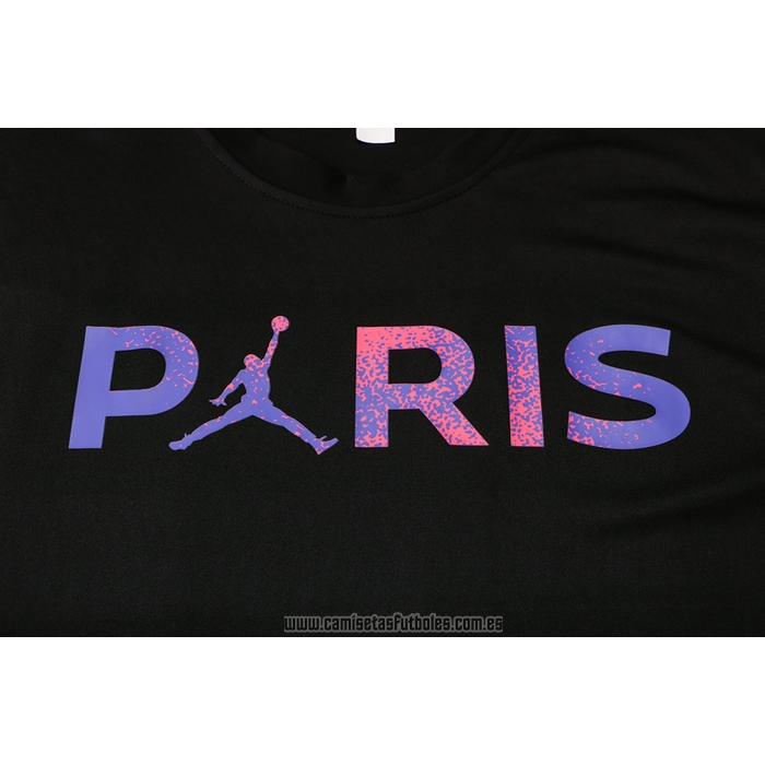 Chandal del Paris Saint-Germain Jordan Manga Corta 2021-2022 Negro